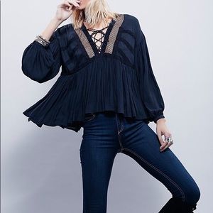 Free People “Don’t Let Go” Blouse. Large
